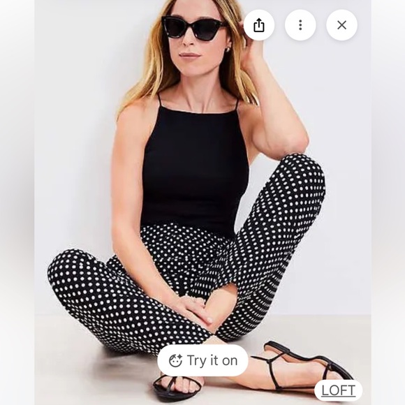 LOFT Pants - Ann Taylor Loft Riviera Marisa Fit Ankle Pant Size 6 Black